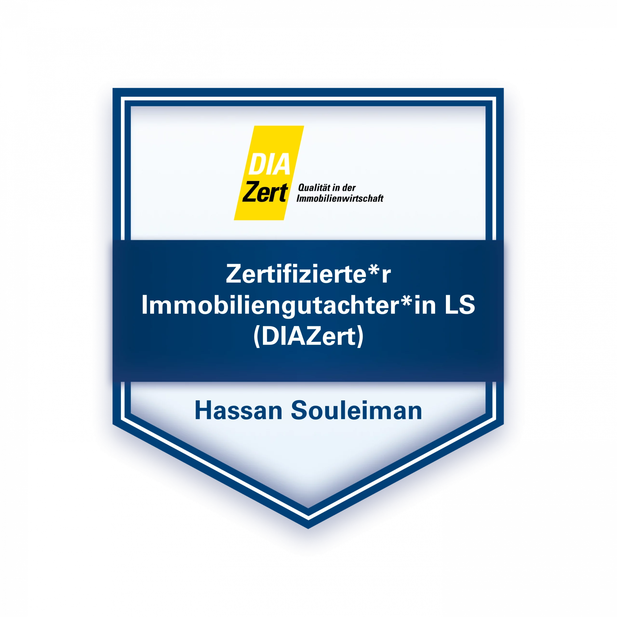 Hassan Souleiman – personenzertifizierter Sachverständiger für Immobilienbewertung (DIN EN ISO/IEC 17024)